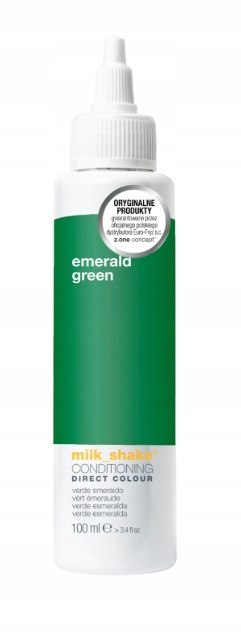 Milk Shake Conditioning Direct Colour Emerald Green Koloryzacja Bez Amoniaku i Utleniaczy Zielony Szmaragd 100ml Milk Shake Conditioning Direct Colour Emerald Green Koloryzacja Bez Amoniaku i Utleniaczy Zielony Szmaragd 100ml