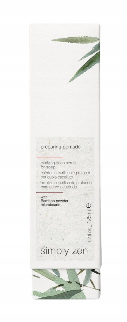 Simply Zen Preparing Pomade, Głęboko oczyszczający peeling z mikrocząsteczkami, 125ml Simply Zen Preparing Pomade, Głęboko oczyszczający peeling z mikrocząsteczkami, 125ml