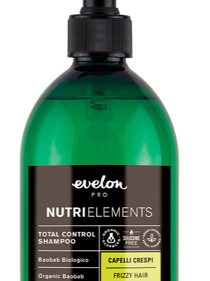 Evelon Pro Total Control NUTRI ELEMENTS Szampon do włosów puszących się 500 ml Evelon Pro Total Control NUTRI ELEMENTS Szampon do włosów puszących się 500 ml