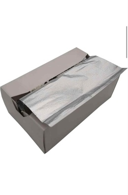 Folia fryzjerska ryflowana 500szt. 27 cm na 30 cm SZEROKA 2kg wagi