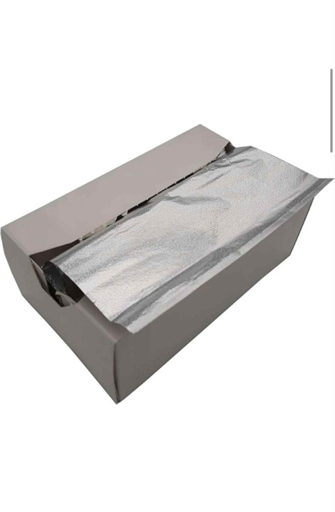 Folia fryzjerska ryflowana 500szt. 27 cm na 30 cm SZEROKA 2kg wagi