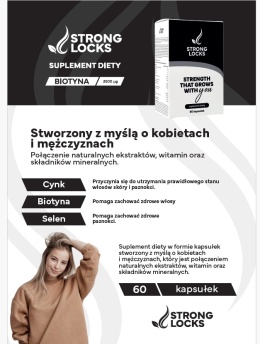 SUPLEMENT DIETY! STRONG HAIR FORMULA Biotyna 2500uq